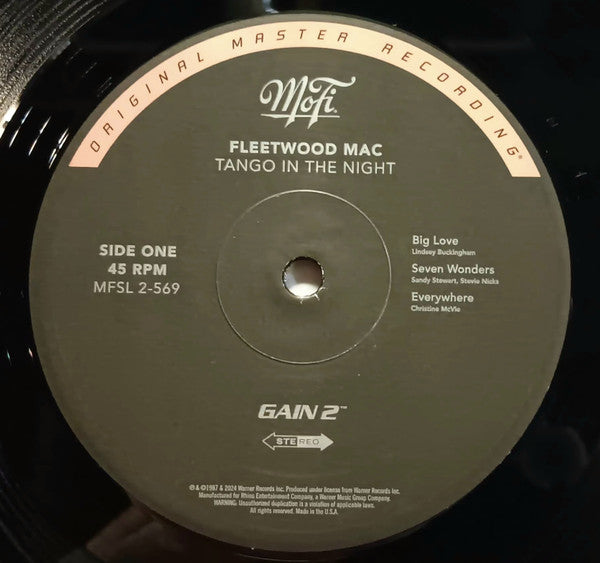 Tango In The Night (VINYL MFSL) | Mint (M) Mint (M) - ROCK *SEALED*