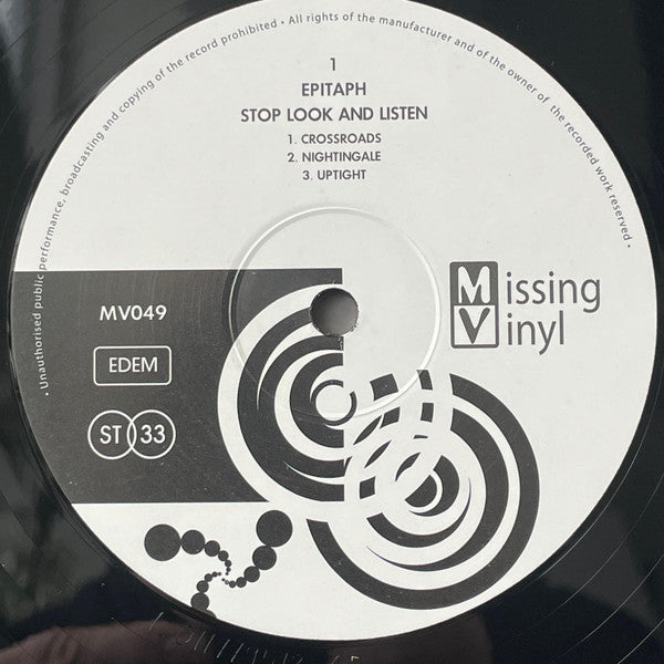 Stop Look And Listen (VINYL) | Mint (M) Mint (M) - ROCK *SEALED*