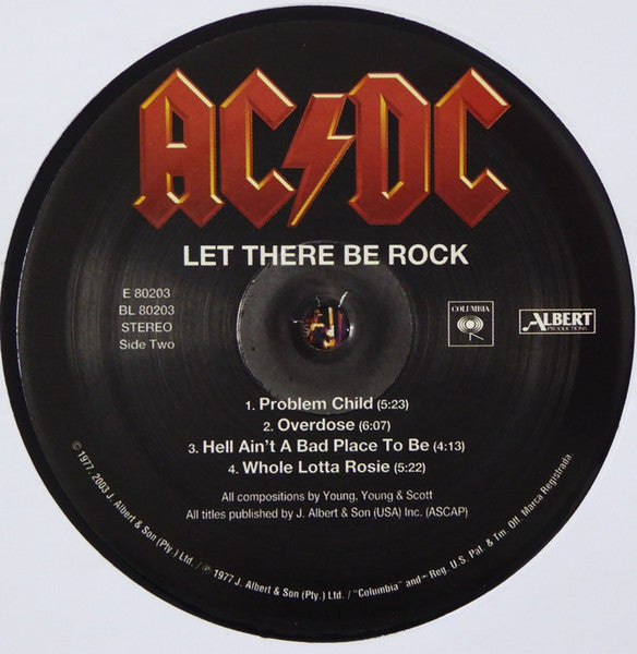 Let There Be Rock (VINYL) | Mint (M) Mint (M)