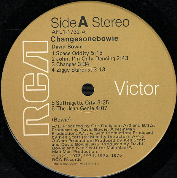 ChangesOneBowie (VINYL) | Excellent+ (EX+) Generic - ROCK / USED *EXCELLENT+*