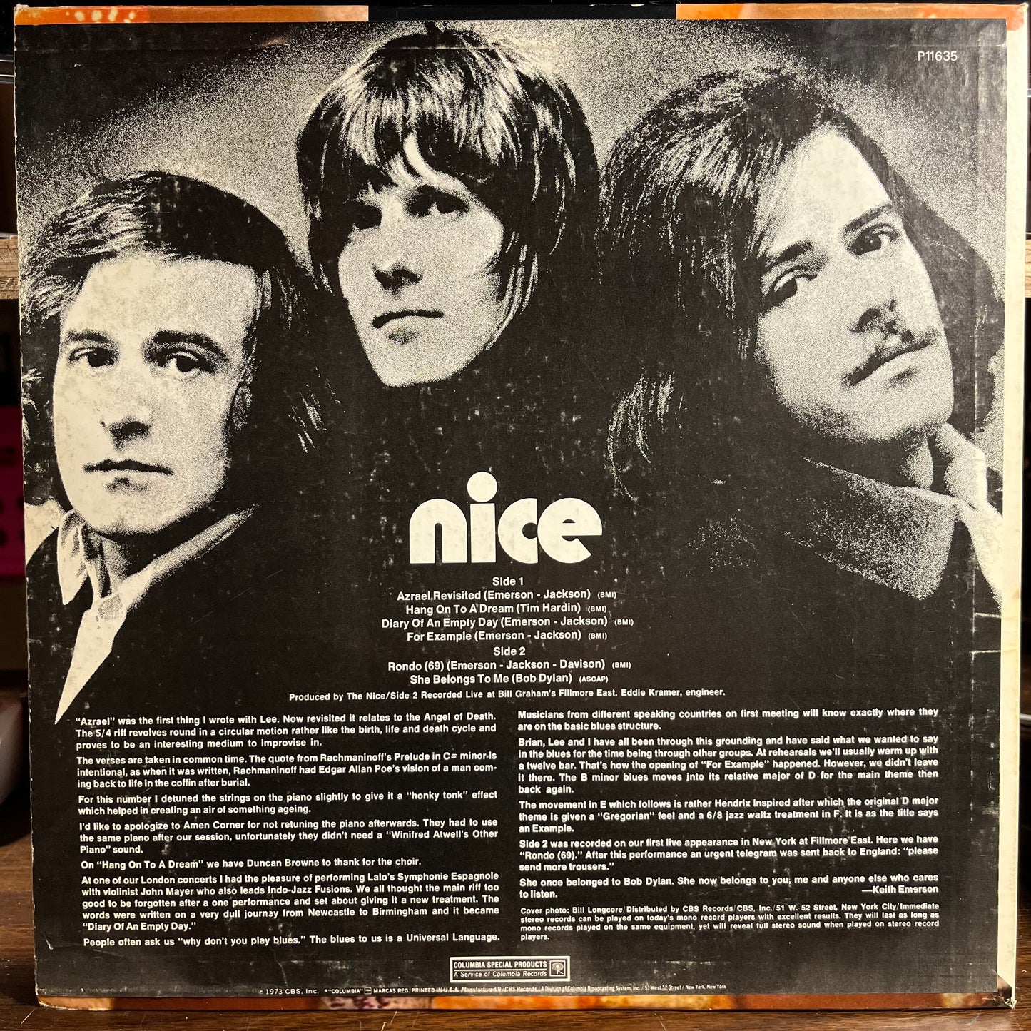Nice (VINYL) | Excellent+ (EX+) Excellent (EX) - ROCK / USED *EXCELLENT+*