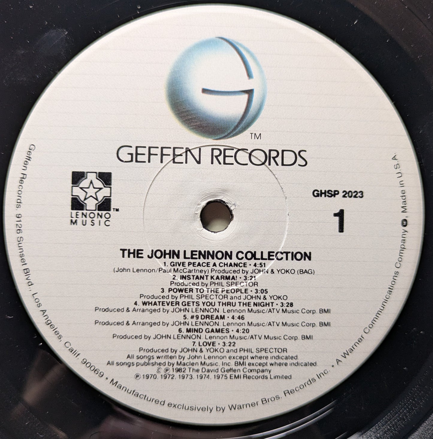The John Lennon Collection (VINYL) | Excellent+ (EX+) Excellent (EX) - ROCK / USED *EXCELLENT+*