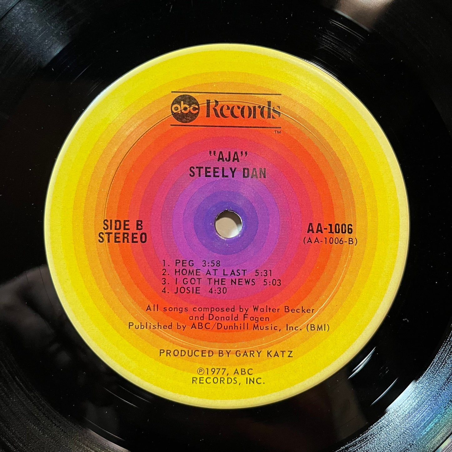 Steely Dan - Aja (VINYL LP ABC AA-1006 1977) | Excellent+ (EX+) Very Good (VG) - ROCK / USED *EXCELLENT+*