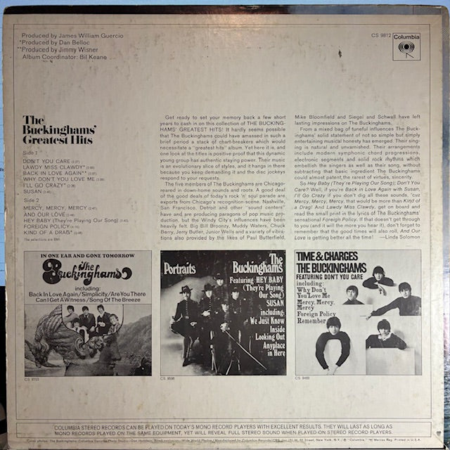 Greatest Hits (VINYL) | Excellent+ (EX+) Very Good Plus (VG+) - ROCK / USED *EXCELLENT+*
