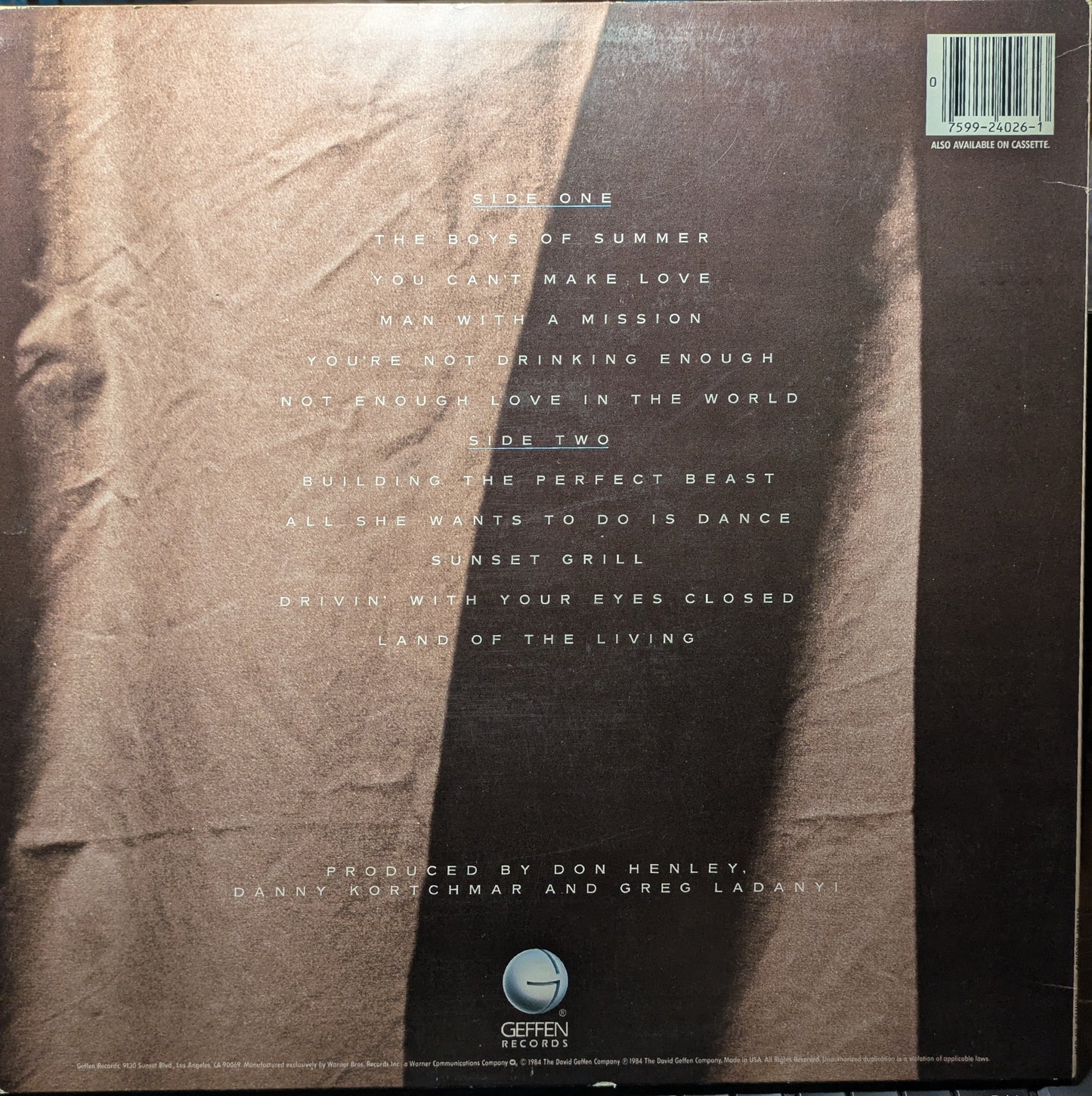Building The Perfect Beast (VINYL) | Excellent+ (EX+) Excellent (EX) - ROCK / USED *EXCELLENT+*