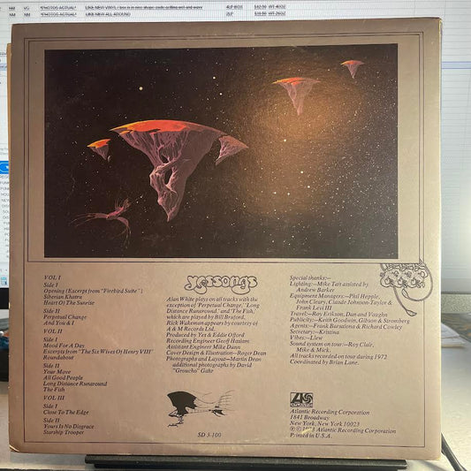 Yes - Yessongs (3x VINYL) | Excellent+ (EX+) Excellent (EX) - ROCK / USED *EXCELLENT+*