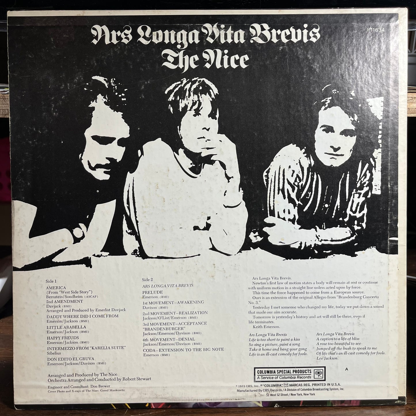 Ars Longa Vita Brevis (VINYL) | Excellent+ (EX+) Very Good Plus (VG+) - ROCK / USED *EXCELLENT+*