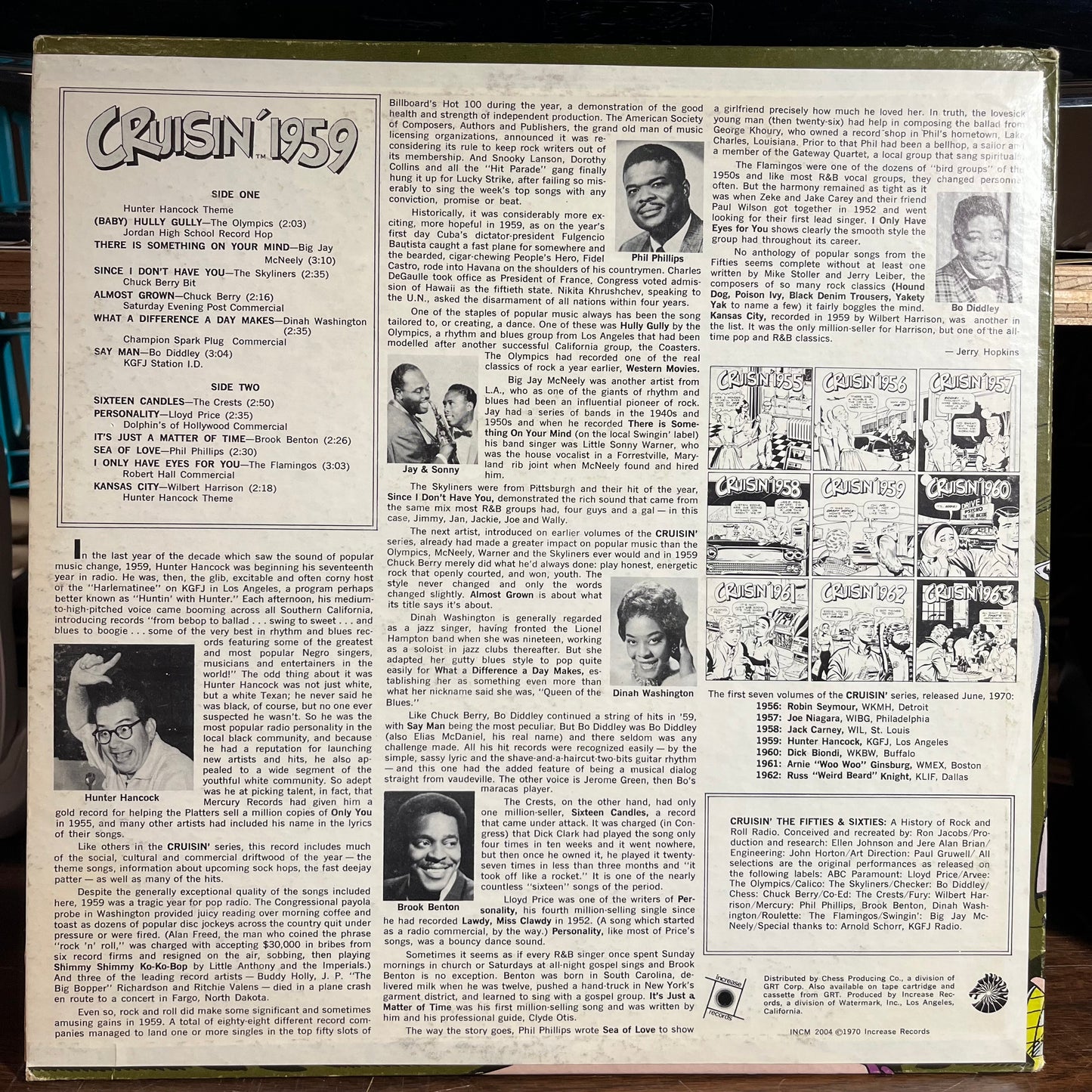 Cruisin' 1959 (VINYL) | Excellent+ (EX+) Excellent (EX) - ROCK / USED *EXCELLENT+*