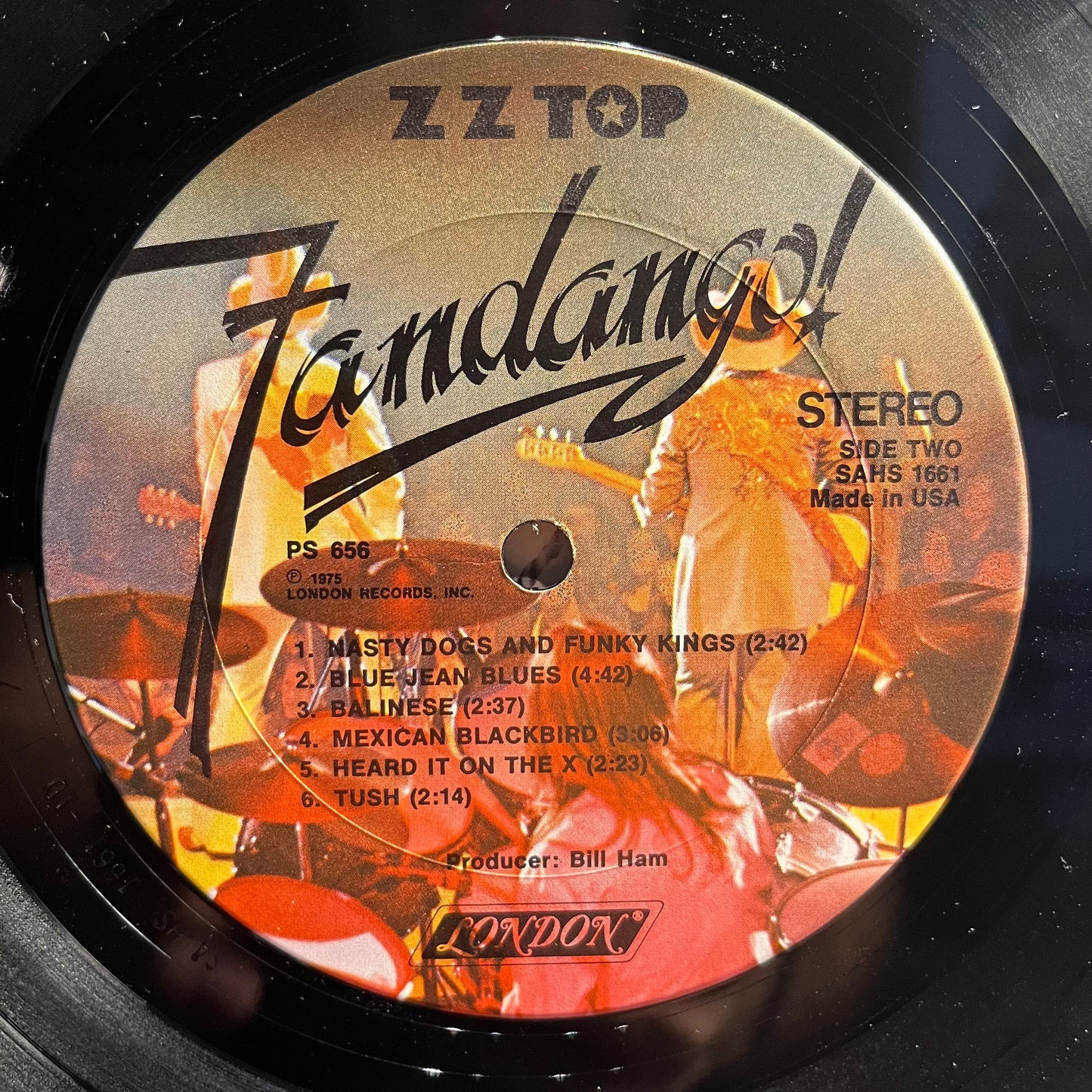 ZZ Top Fandango! *TERRE HAUTE* LP Excellent (EX) Excellent (EX)