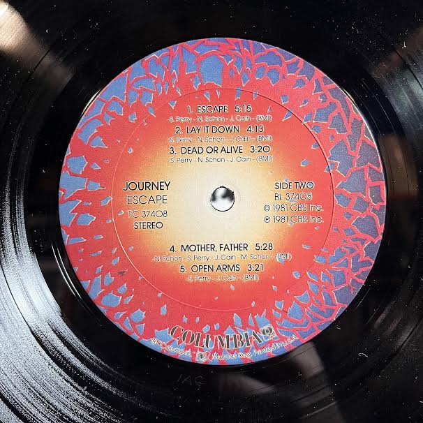 Escape (VINYL) | Excellent+ (EX+) Very Good Plus (VG+) - ROCK / USED *EXCELLENT+*