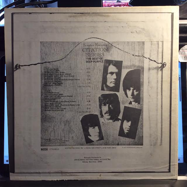 The Best Of Deep Purple (VINYL) | Excellent+ (EX+) Very Good Plus (VG+) - ROCK / USED *EXCELLENT+*