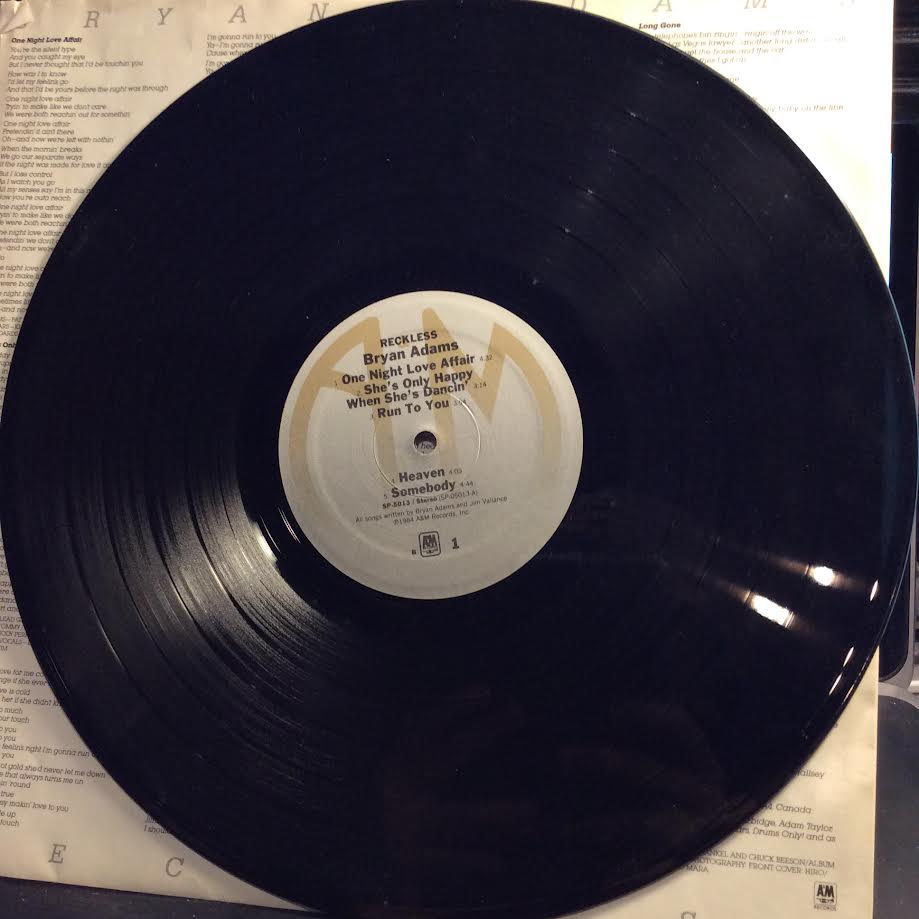 Reckless (VINYL) | Excellent+ (EX+) Excellent (EX) - ROCK / USED *EXCELLENT+*