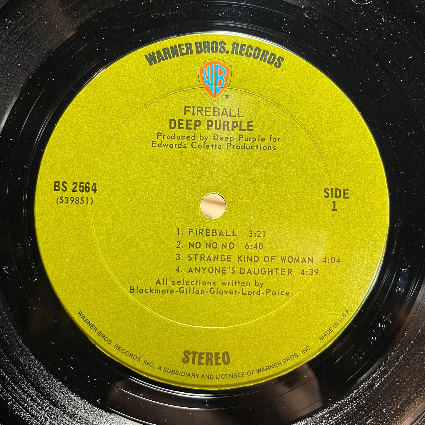 Fireball (VINYL) | Excellent+ (EX+) Very Good Plus (VG+) - ROCK / USED *EXCELLENT+*