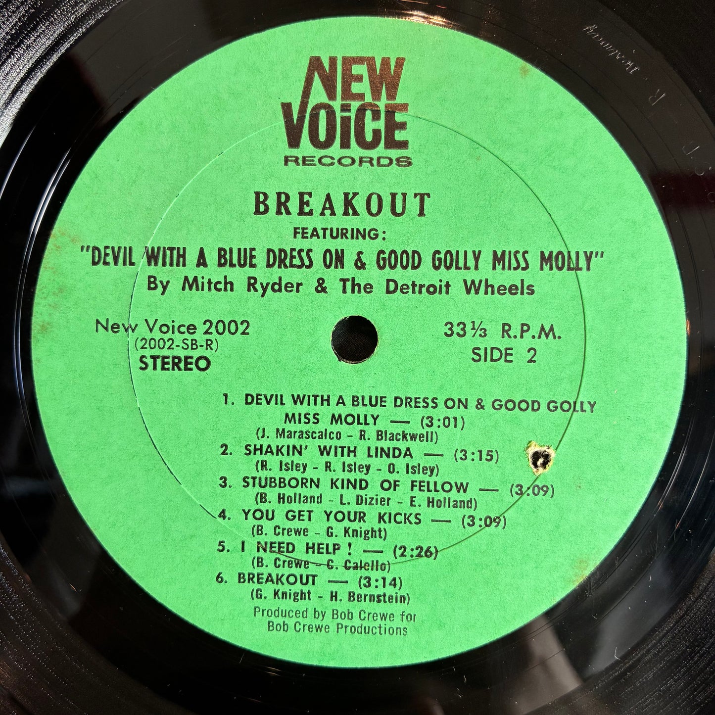 Mitch Ryder & The Detroit Wheels - Breakout…!!! (VINYL) | Excellent+ (EX+) Very Good Plus (VG+) - ROCK / USED *EXCELLENT+*