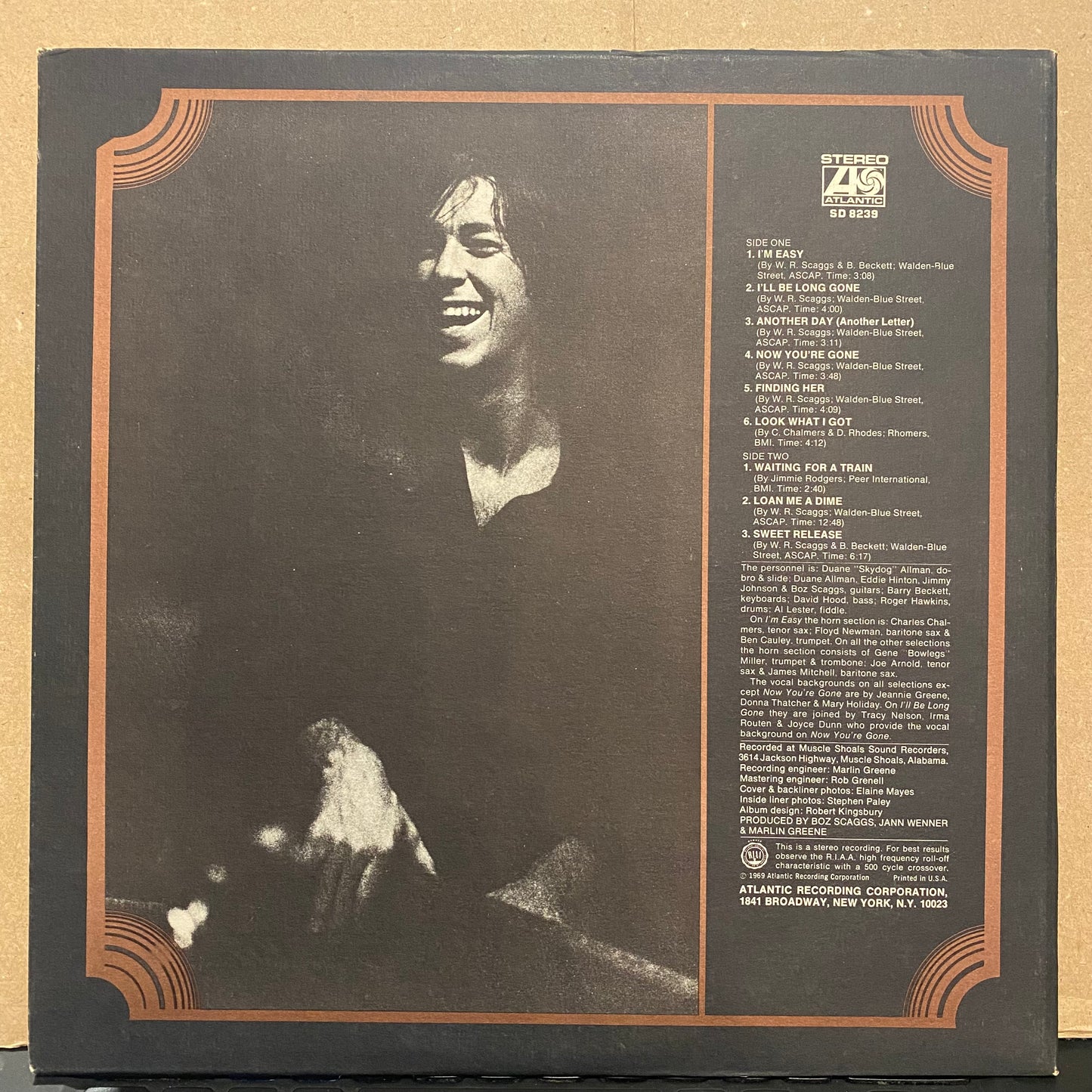 Boz Scaggs *PRESSWELL / MATTE* | Excellent (EX) Near Mint (NM)
