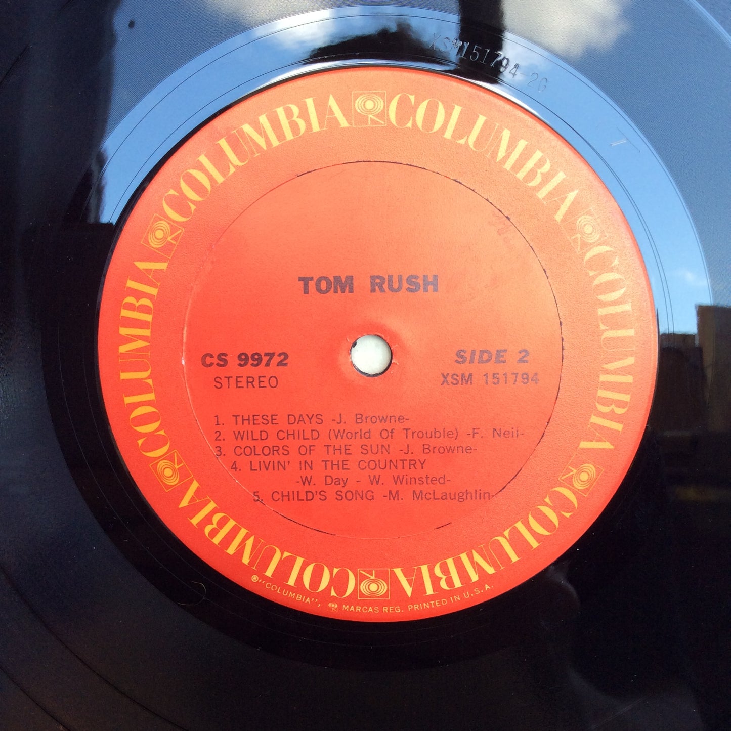 Tom Rush (VINYL) | Excellent (EX) Very Good Plus (VG+) - ROCK / USED *EXCELLENT*