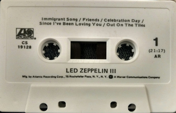 Led Zeppelin III (CASSETTE) | Excellent (EX) Excellent (EX) - ROCK / USED *EXCELLENT*