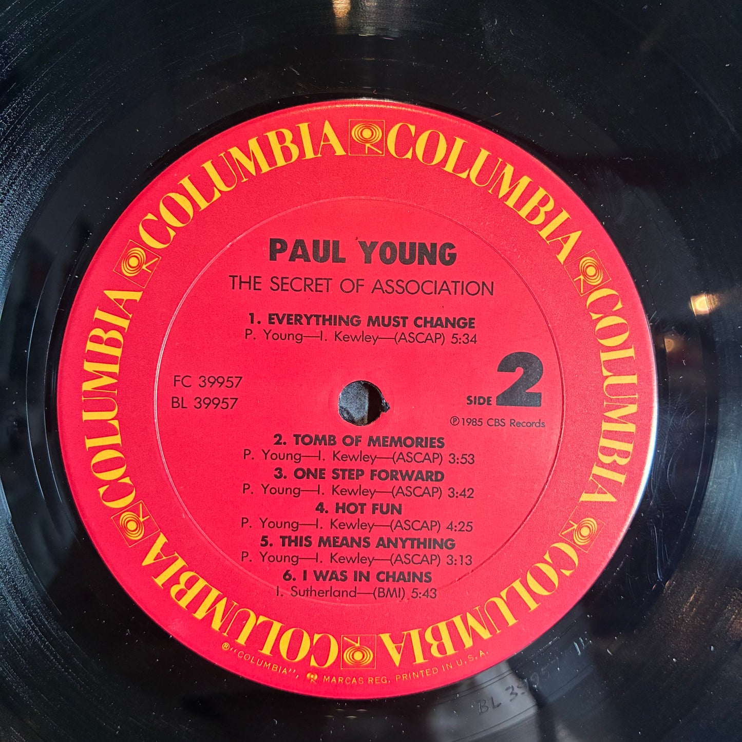 The Secret Of Association (VINYL) | Excellent (EX) Excellent (EX) - ROCK / USED *EXCELLENT*
