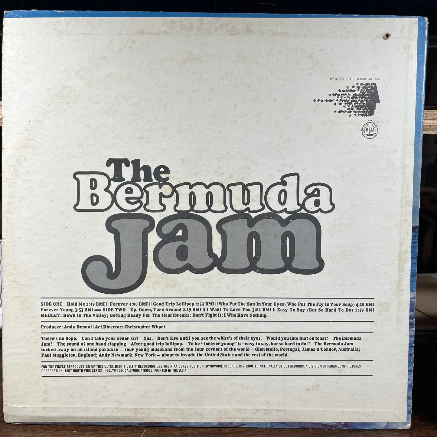 The Bermuda Jam (VINYL) | Excellent (EX) Very Good Plus (VG+) - ROCK / USED *EXCELLENT*