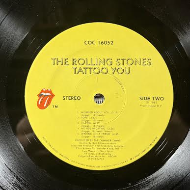 Tattoo You (VINYL) | Excellent (EX) Excellent (EX) - ROCK / USED *EXCELLENT*