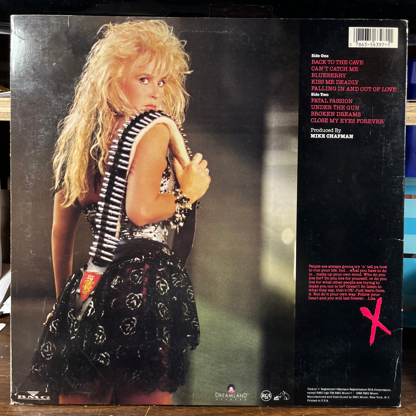 Lita (VINYL) | Excellent (EX) Very Good Plus Plus (VG++) - ROCK / USED *EXCELLENT*