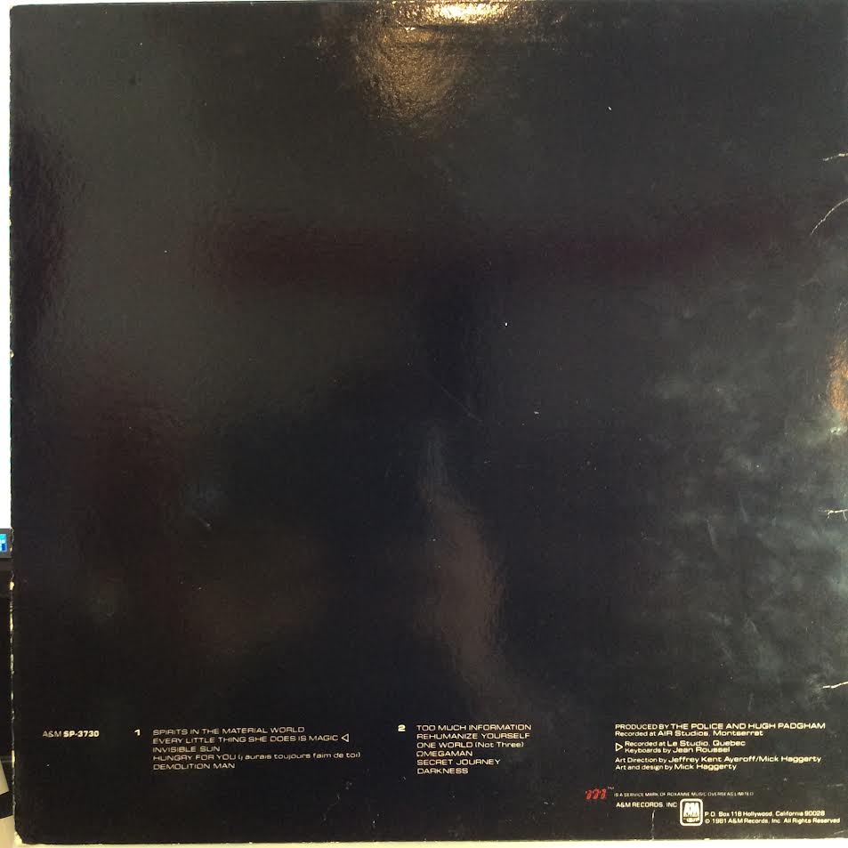 Ghost In The Machine (VINYL) | Excellent (EX) Very Good (VG) - ROCK / USED *EXCELLENT*