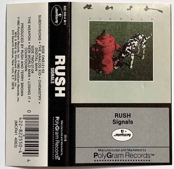 Signals (CASSETTE) | Excellent (EX) Excellent (EX) - ROCK / USED *EXCELLENT*
