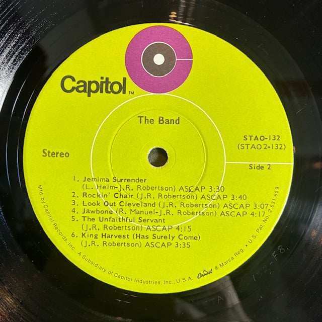 The Band (VINYL) | Excellent (EX) Very Good Plus (VG+) - ROCK / USED *EXCELLENT*