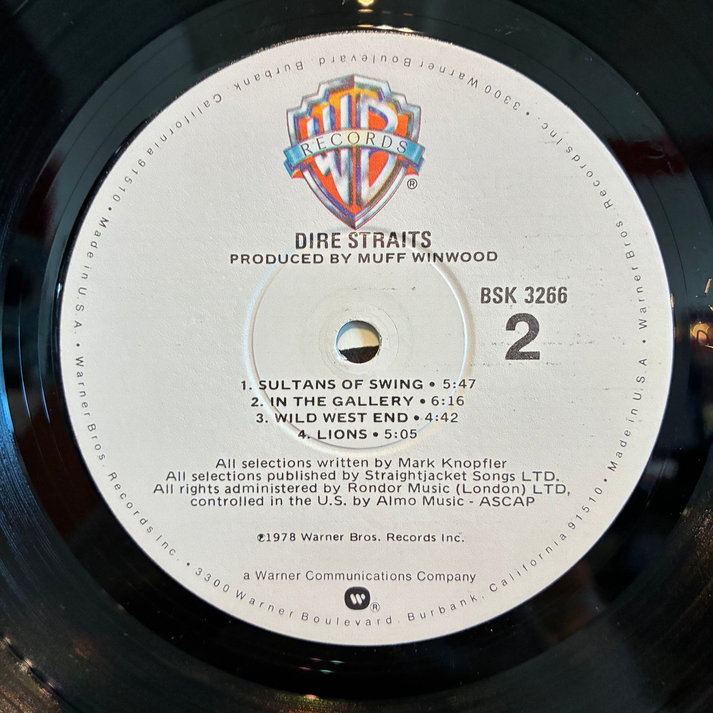 Dire Straits (VINYL) | Excellent (EX) Very Good Plus (VG+) - ROCK / USED *EXCELLENT*