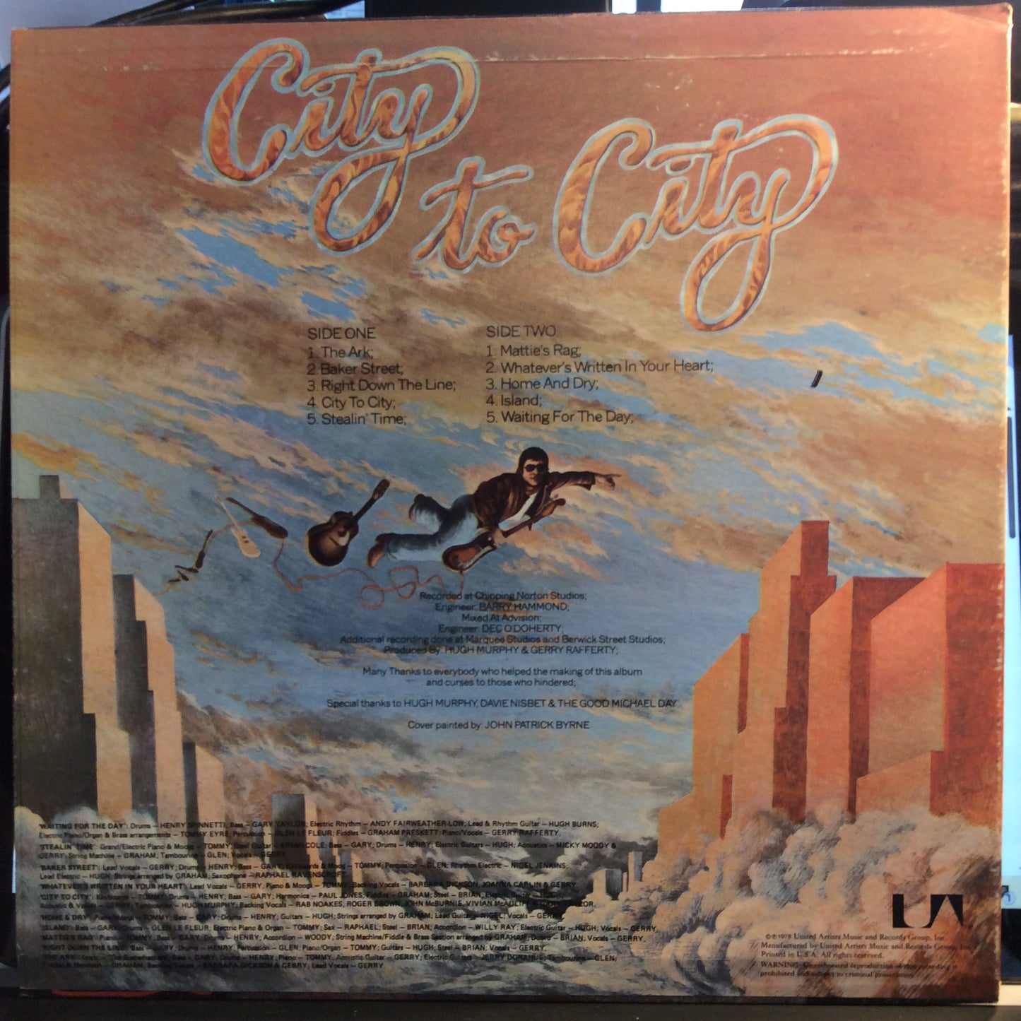 City To City (VINYL) | Excellent (EX) Near Mint (NM) - ROCK / USED *EXCELLENT*