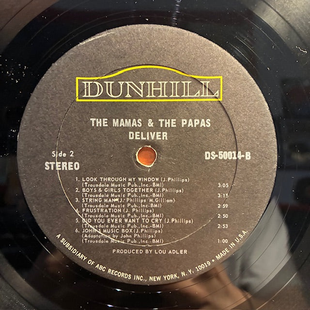 The Mamas & The Papas Deliver (VINYL) | Excellent (EX) Very Good Plus Plus (VG++) - ROCK / USED *EXCELLENT*