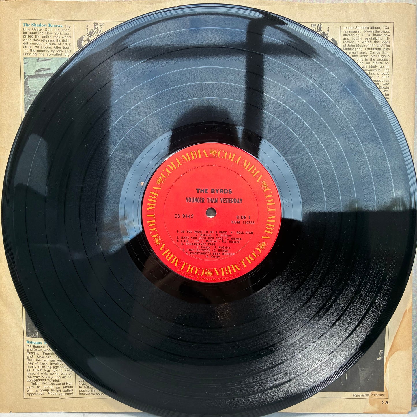 Younger Than Yesterday (VINYL) | Excellent (EX) Very Good Plus (VG+) - ROCK / USED *EXCELLENT*