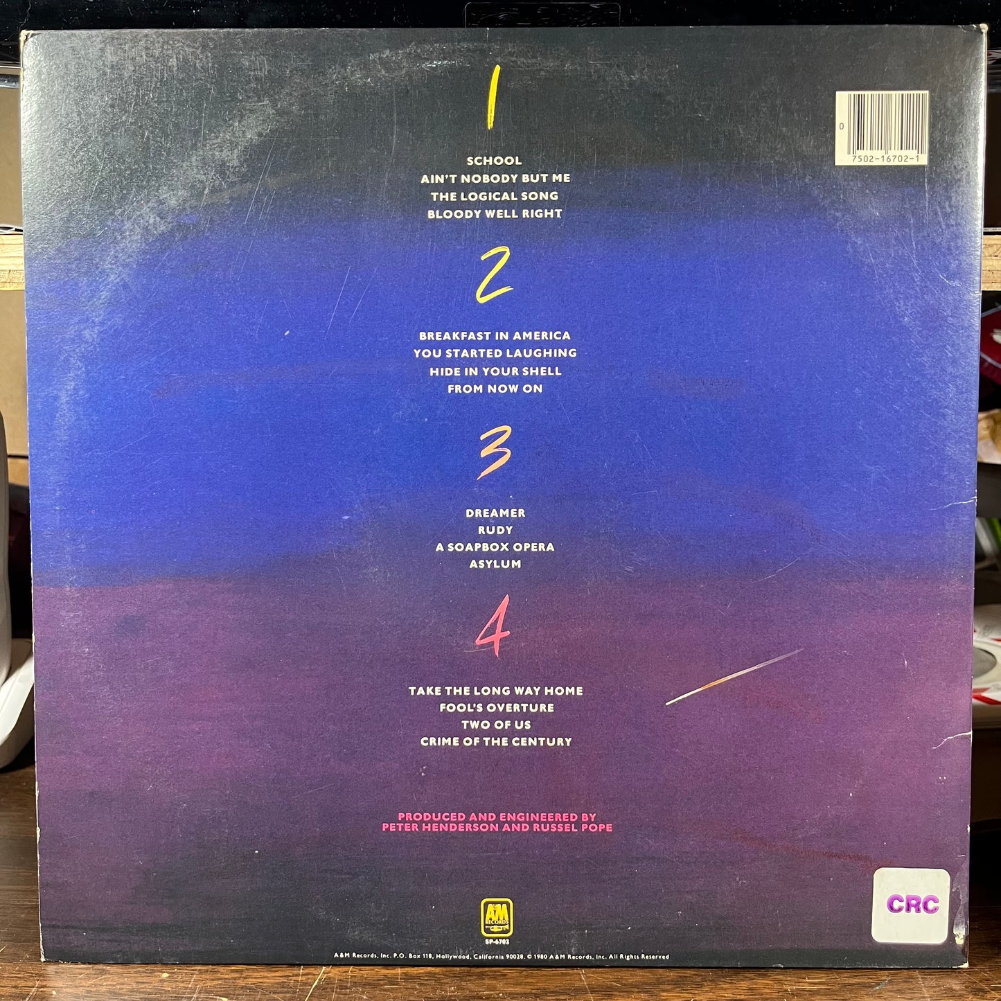 Paris (2xVINYL) | Excellent (EX) Excellent+ (EX+) - ROCK / USED *EXCELLENT*