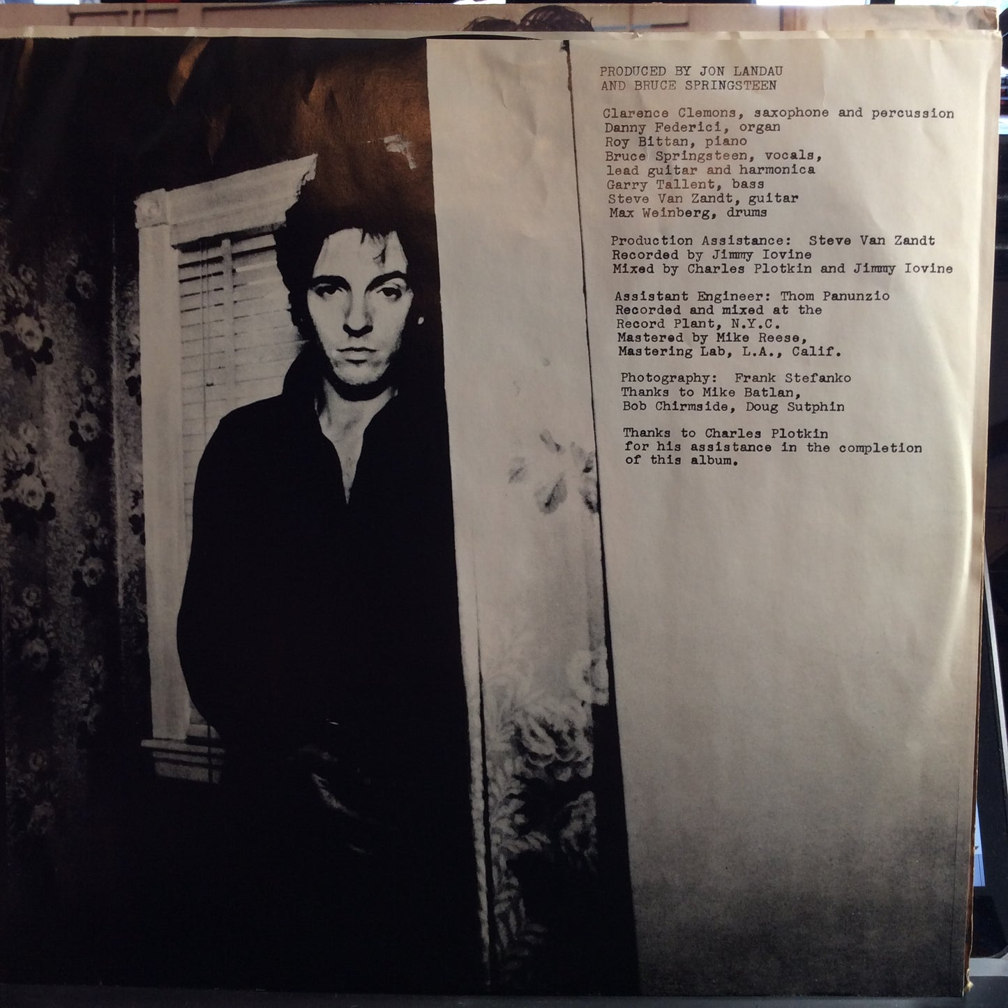 Darkness On The Edge Of Town (VINYL) | Excellent (EX) Excellent (EX) - ROCK / USED *EXCELLENT*