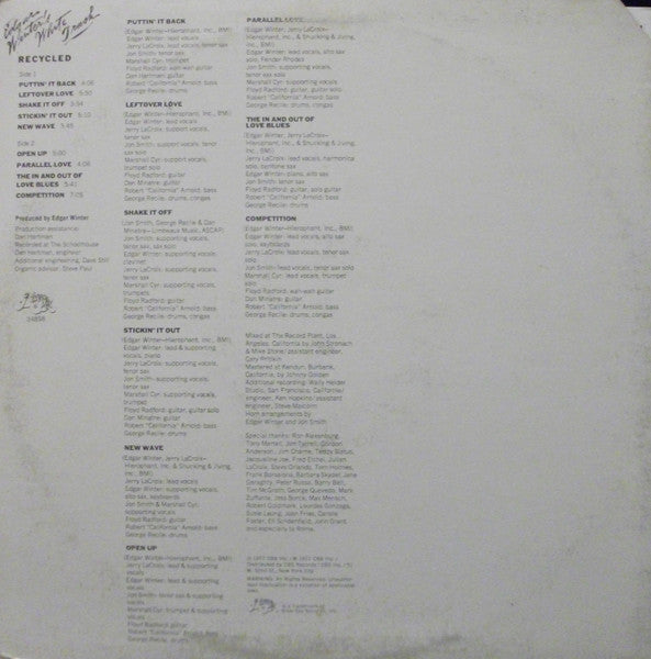 Recycled (VINYL) | Excellent (EX) Very Good Plus (VG+) - ROCK / USED *EXCELLENT*
