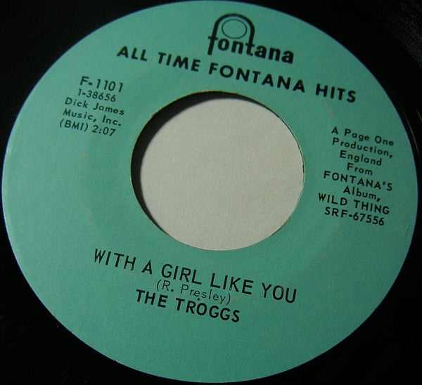 The Troggs - Wild Thing / With A Girl Like You *7"* | Excellent (EX) Generic - ROCK / USED *EXCELLENT*