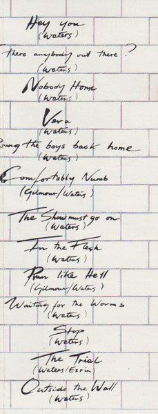 The Wall (CASSETTE) | Excellent (EX) Excellent (EX) - ROCK / USED *EXCELLENT*