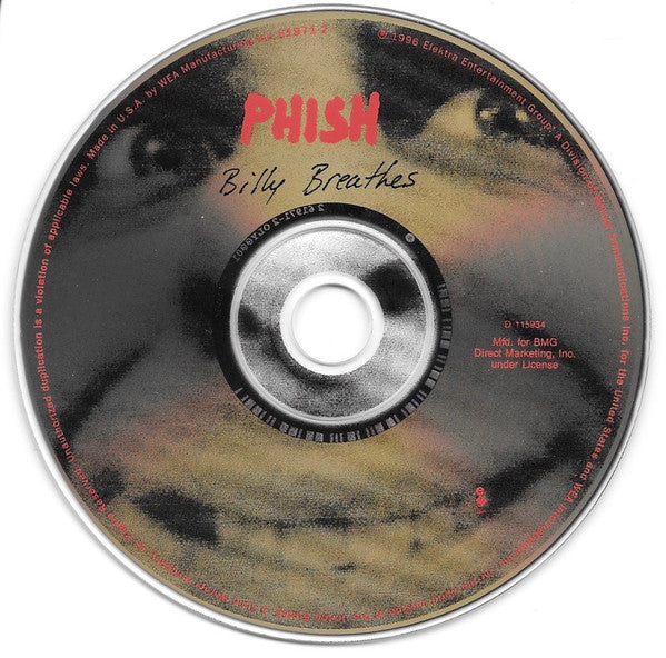 Billy Breathes (CD) | Excellent (EX) Near Mint (NM) - ROCK / USED *EXCELLENT*
