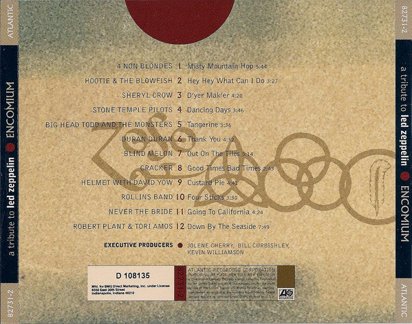 Encomium: A Tribute To Led Zeppelin (CD) | Near Mint (NM) Near Mint (NM) - ROCK / USED *NEAR MINT-*