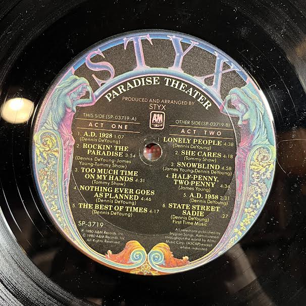 Paradise Theatre (VINYL) | Near Mint- (NM-) Excellent (EX) - ROCK / USED *NEAR MINT-*