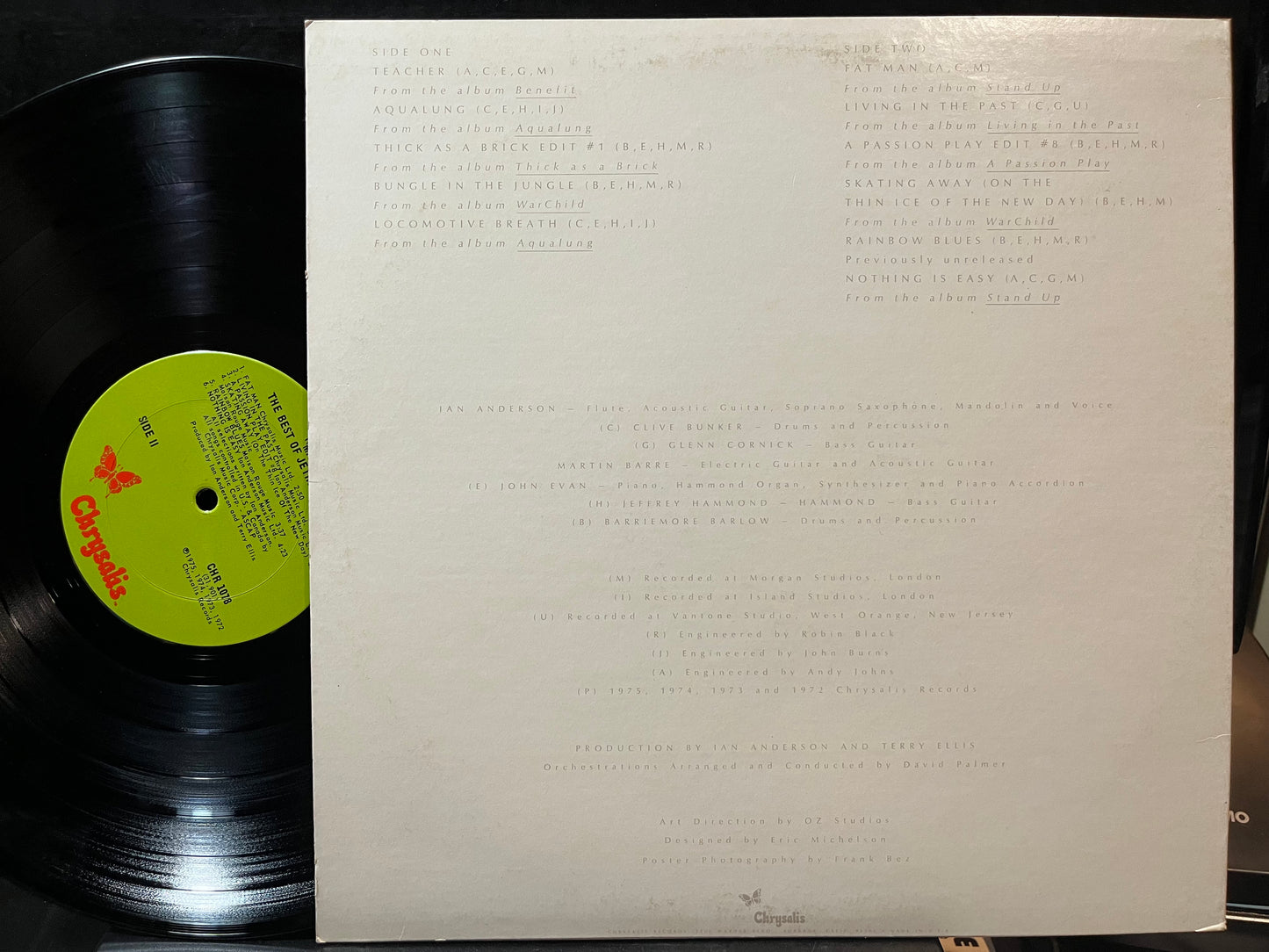 Jethro Tull - M.U.- The Best Of Jethro Tull (VINYL LP CHRYSALIS CHR 1078 1975) | Near Mint- (NM-) Excellent (EX) - ROCK / USED *NEAR MINT-*