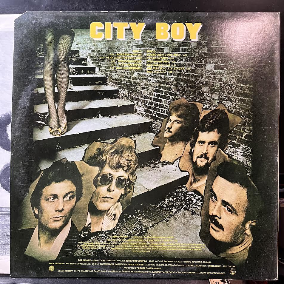 City Boy - Young Men Gone West (VINYL) | Near Mint- (NM-) Excellent+ (EX+) - ROCK / USED *NEAR MINT-*