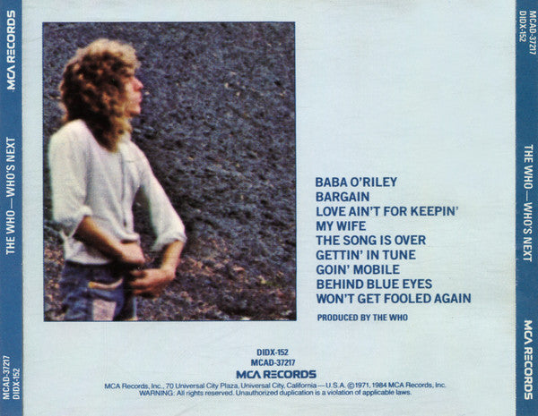 Who's Next (CD) | Near Mint- (NM-) Near Mint- (NM-) - ROCK / USED *NEAR MINT-*