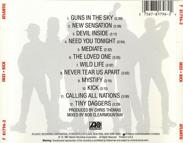 Kick (CD) | Near Mint (NM) Near Mint (NM) - ROCK / USED *NEAR MINT-*