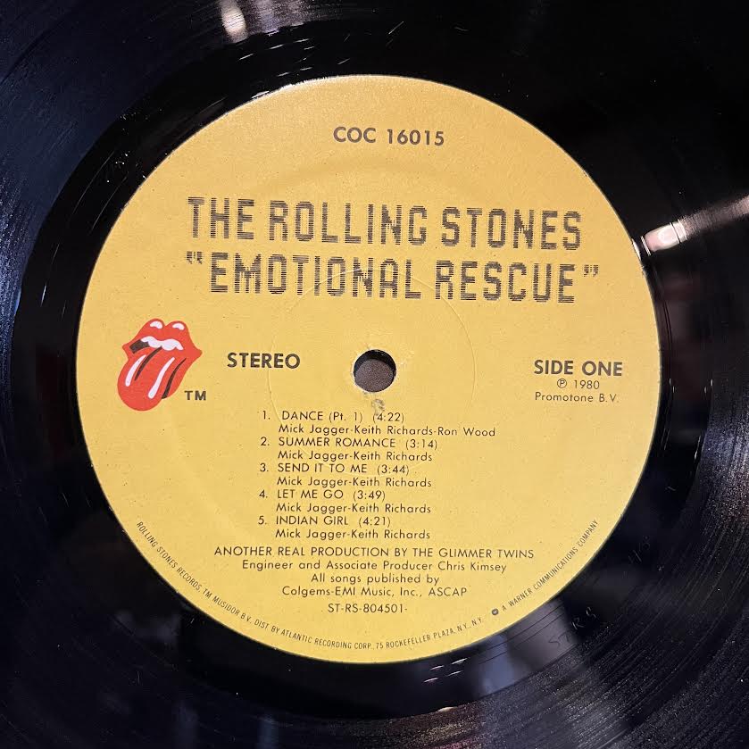 The Rolling Stones - Emotional Rescue *POSTER* | Near Mint (NM) Excellent+ (EX+) - ROCK / USED *NEAR MINT*
