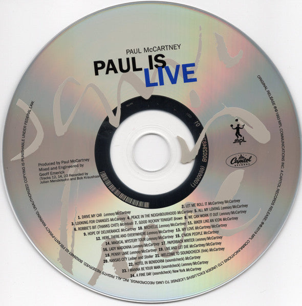 Paul Is Live (CD) | Near Mint (NM) Near Mint (NM) - ROCK / USED *NEAR MINT*