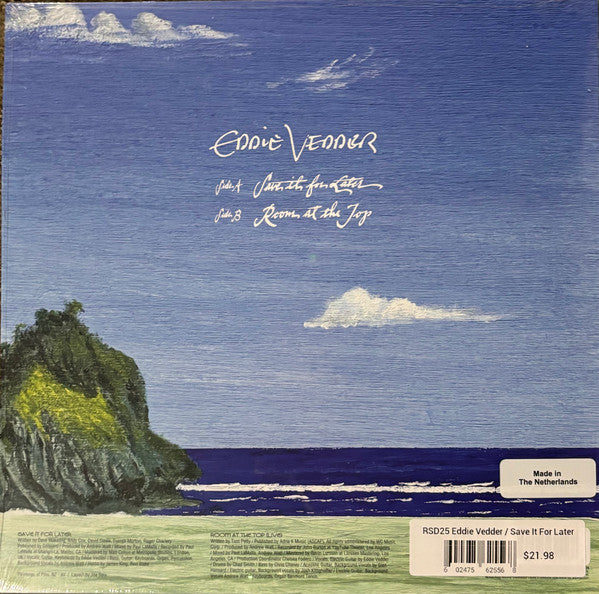 Save It For Later / Room At The Top (BLUE VINYL) | Near Mint (NM or M-) Mint (M) - ROCK / USED *NEAR MINT*