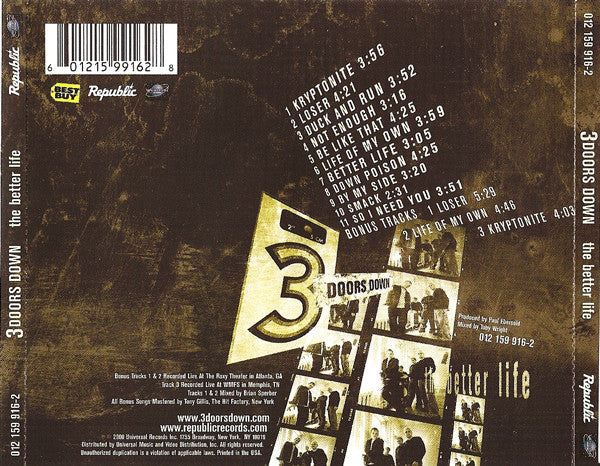 The Better Life (CD) | Near Mint (NM) Near Mint (NM) - ROCK / USED *NEAR MINT*