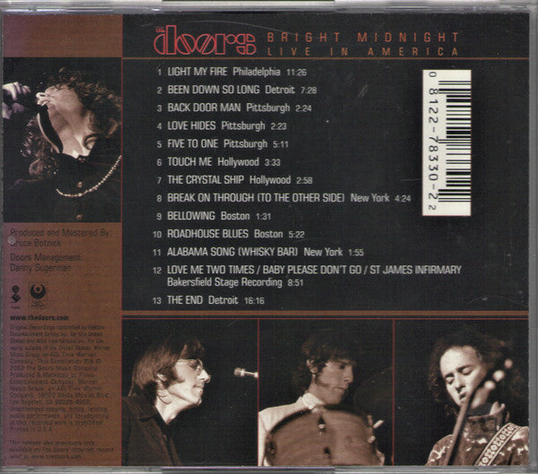 The Doors - Bright Midnight: Live In America (CD) | Mint (M) Mint (M) - ROCK / USED *NEAR MINT*