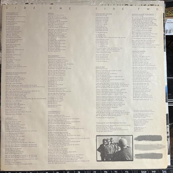 Synchronicity (VINYL) | Near Mint (NM or M-) Near Mint (NM or M-) - ROCK / USED *NEAR MINT*